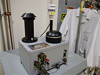 ATHINA® DC100 samples the air for biological threats in a laboratory to notify of potential contamination.